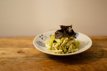 Saku Saku Cabbage and Ohba Shiso Salad with Nori